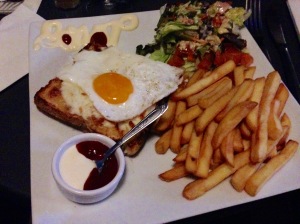 Fancy grilled cheese in Paris